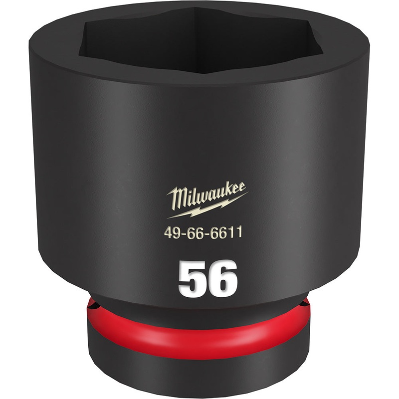 MILWAUKEE SHOCKWAVE Impact Duty 1" Drive 56MM Standard 6 Point Socket
