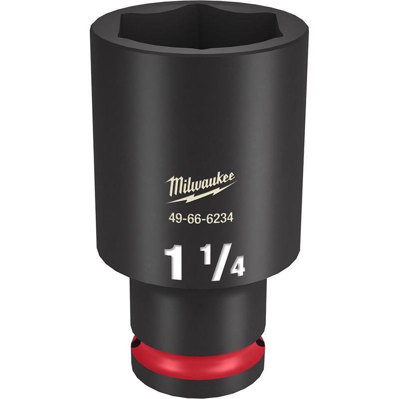 MILWAUKEE SHOCKWAVE Impact Duty 1/2" Drive 1-1/4" Deep 6 Point Socket