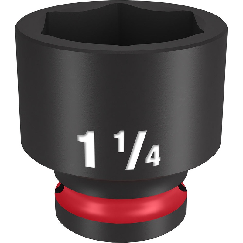 MILWAUKEE SHOCKWAVE Impact Duty 1/2" Drive 1-1/4" Standard 6 Point Socket