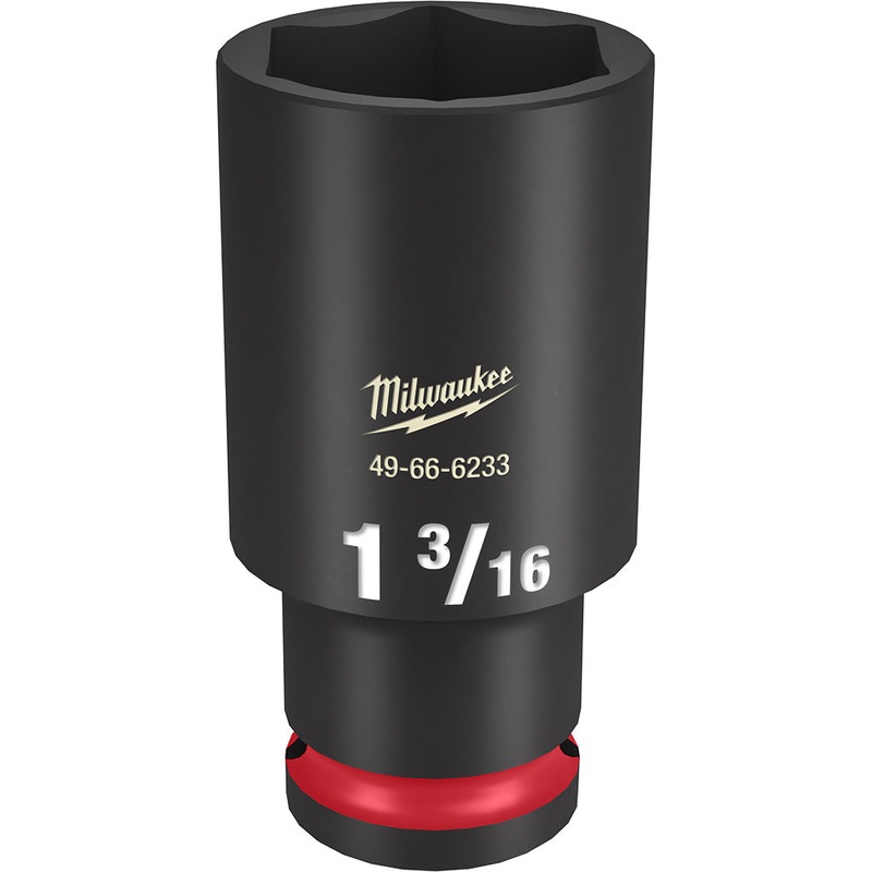 MILWAUKEE SHOCKWAVE Impact Duty 1/2" Drive 1-3/16" Deep 6 Point Socket