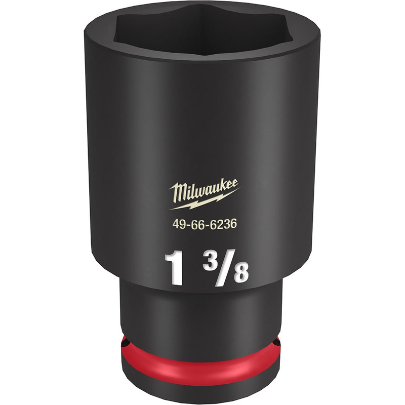 MILWAUKEE SHOCKWAVE Impact Duty 1/2" Drive 1-3/8" Deep 6 Point Socket