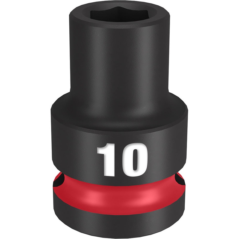 MILWAUKEE SHOCKWAVE Impact Duty 1/2" Drive 10MM Standard 6 Point Socket