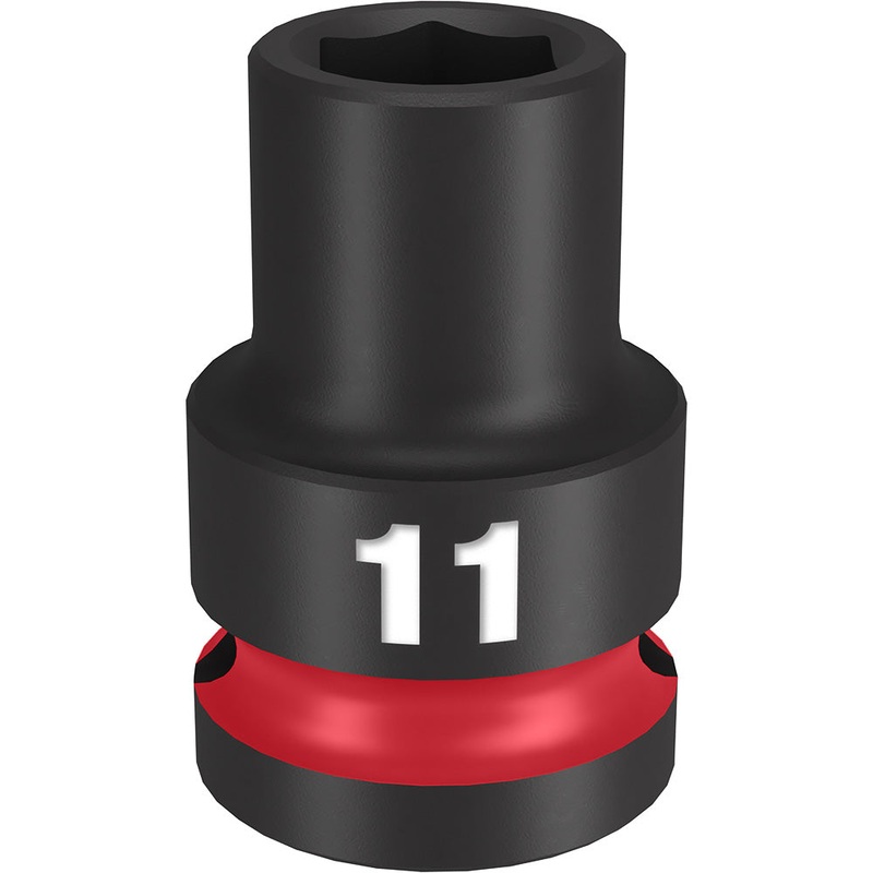 MILWAUKEE SHOCKWAVE Impact Duty 1/2" Drive 11MM Standard 6 Point Socket