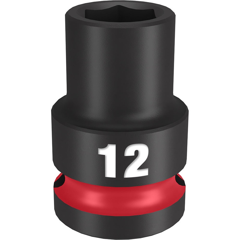 MILWAUKEE SHOCKWAVE Impact Duty 1/2" Drive 12MM Standard 6 Point Socket
