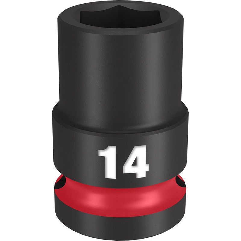 MILWAUKEE SHOCKWAVE Impact Duty 1/2" Drive 14MM Standard 6 Point Socket