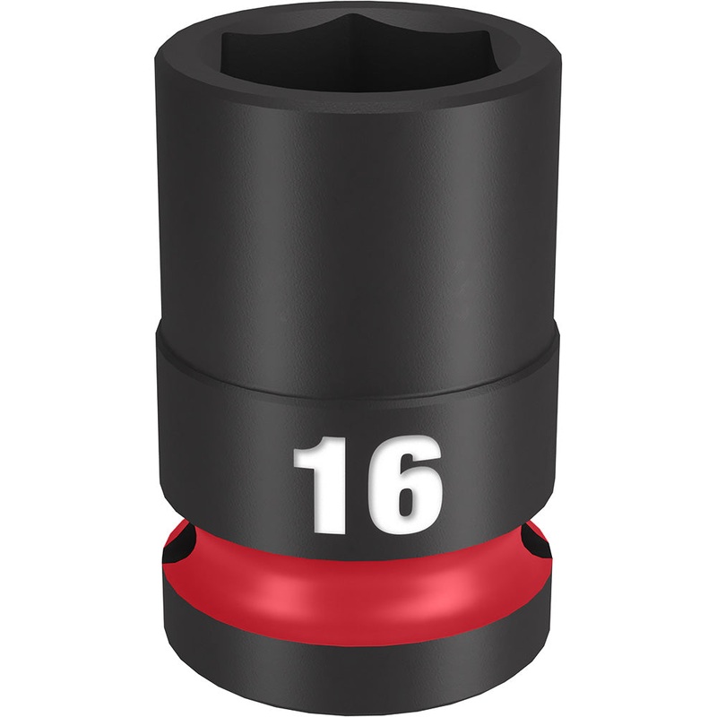 MILWAUKEE SHOCKWAVE Impact Duty 1/2" Drive 16MM Standard 6 Point Socket
