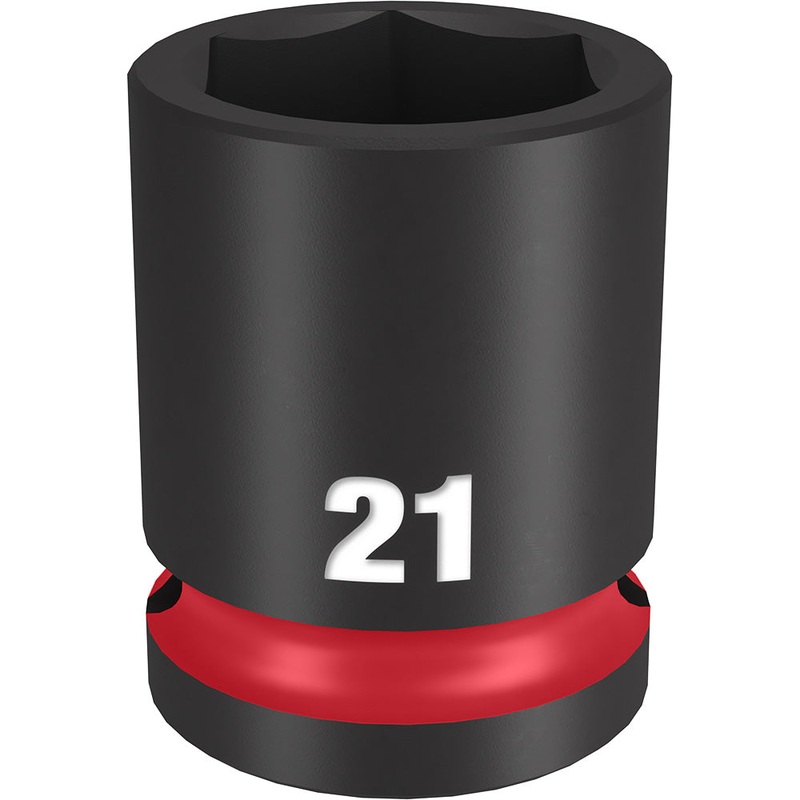 MILWAUKEE SHOCKWAVE Impact Duty 1/2" Drive 21MM Standard 6 Point Socket