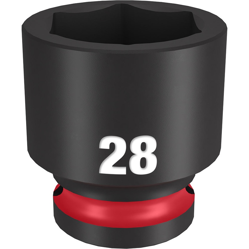 MILWAUKEE SHOCKWAVE Impact Duty 1/2" Drive 28MM Standard 6 Point Socket