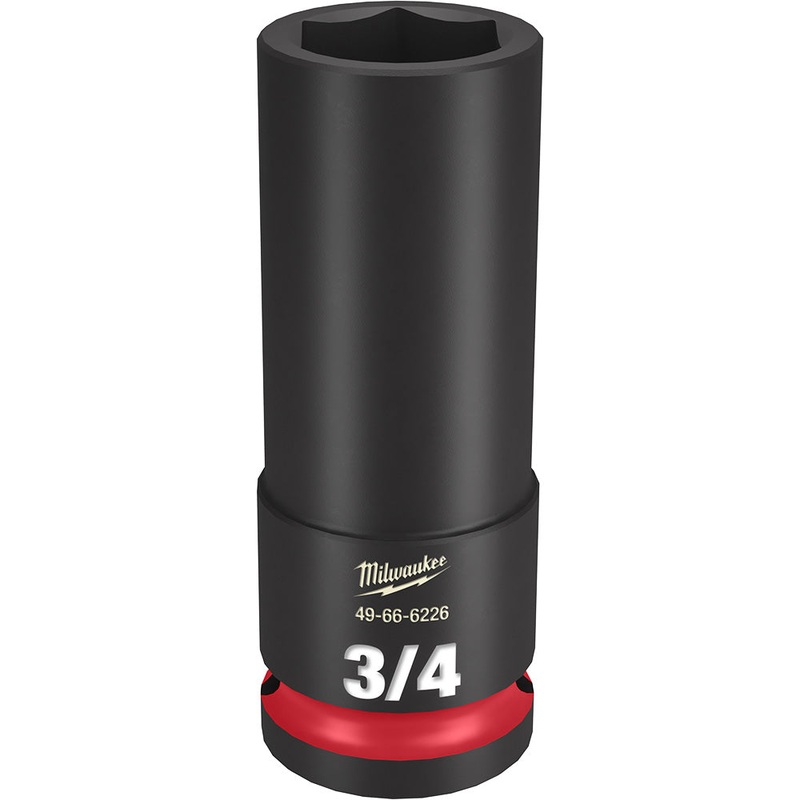 MILWAUKEE SHOCKWAVE Impact Duty 1/2" Drive 3/4" Deep 6 Point Socket