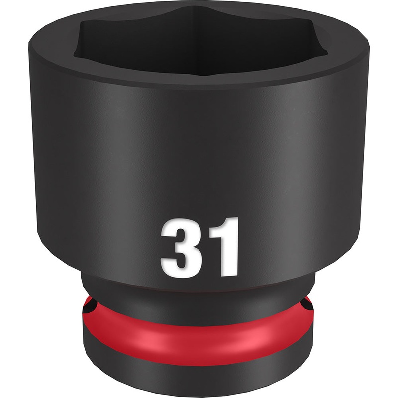MILWAUKEE SHOCKWAVE Impact Duty 1/2" Drive 31MM Standard 6 Point Socket