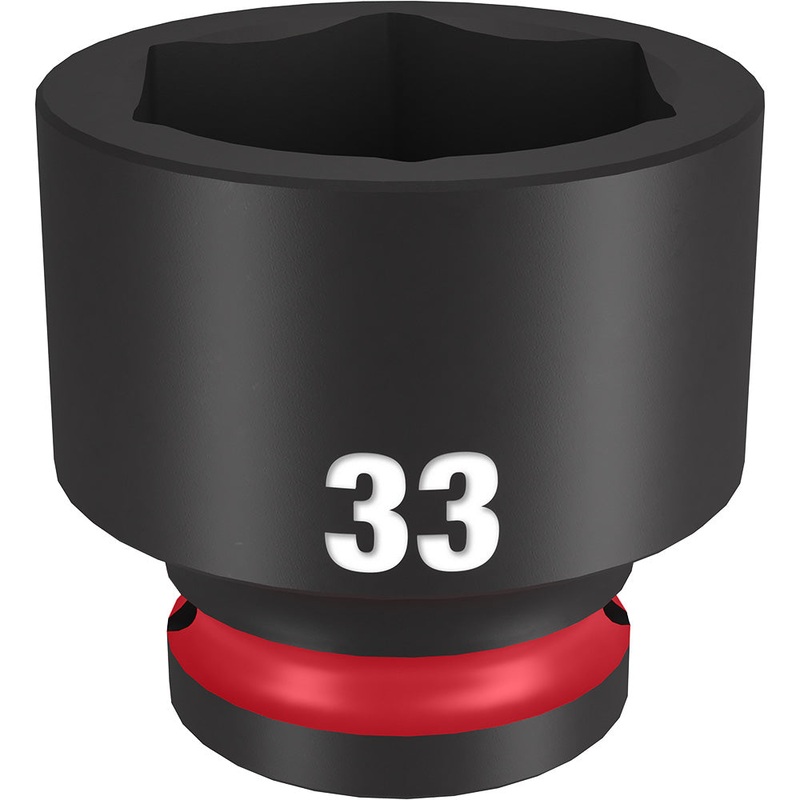 MILWAUKEE SHOCKWAVE Impact Duty 1/2" Drive 33MM Standard 6 Point Socket
