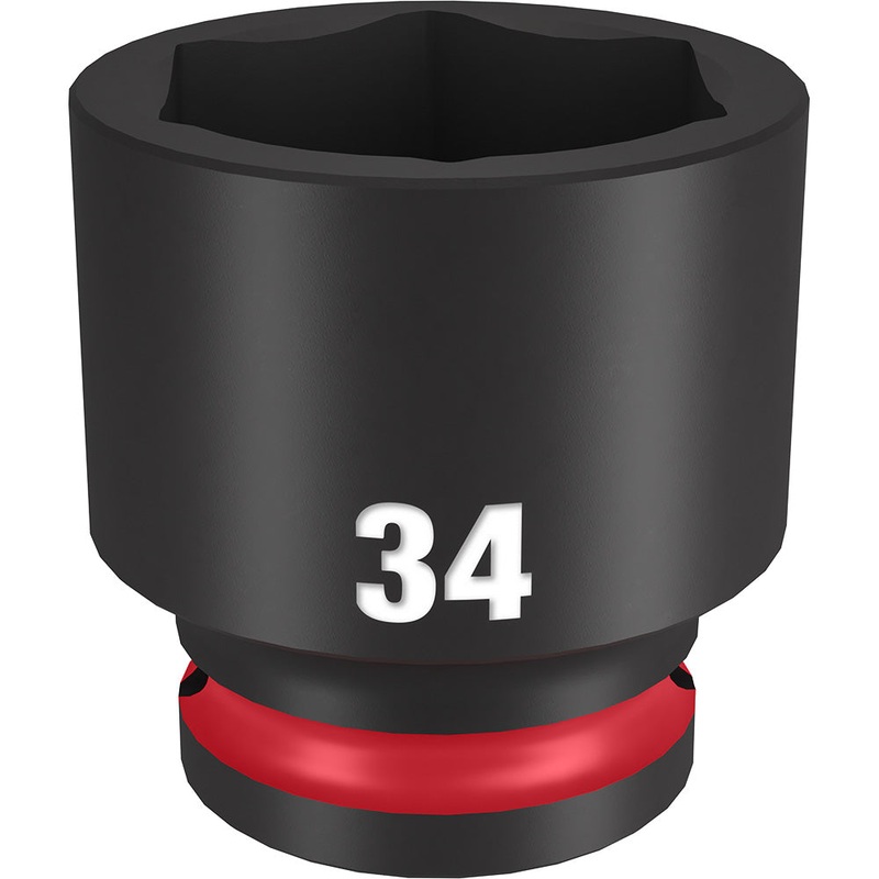 MILWAUKEE SHOCKWAVE Impact Duty 1/2" Drive 34MM Standard 6 Point Socket