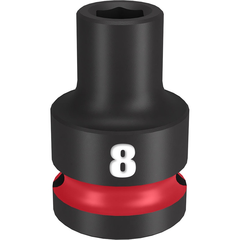 MILWAUKEE SHOCKWAVE Impact Duty 1/2" Drive 8MM Standard 6 Point Socket