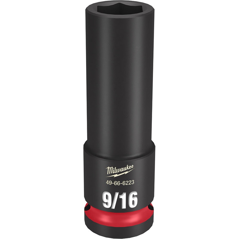 MILWAUKEE SHOCKWAVE Impact Duty 1/2" Drive 9/16" Deep 6 Point Socket