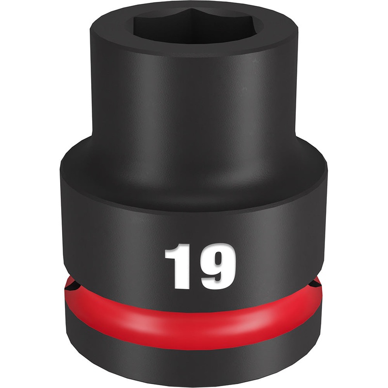 MILWAUKEE SHOCKWAVE Impact Duty 3/4" Drive 19MM Standard 6 Point Socket