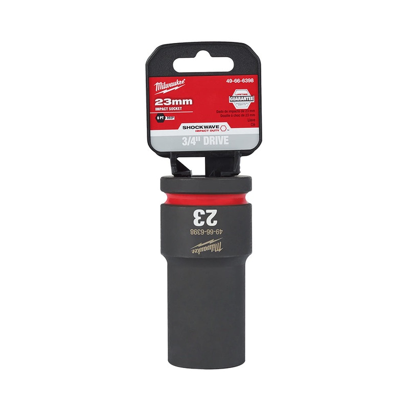 MILWAUKEE SHOCKWAVE Impact Duty 3/4" Drive 23MM Deep 6 Point Socket
