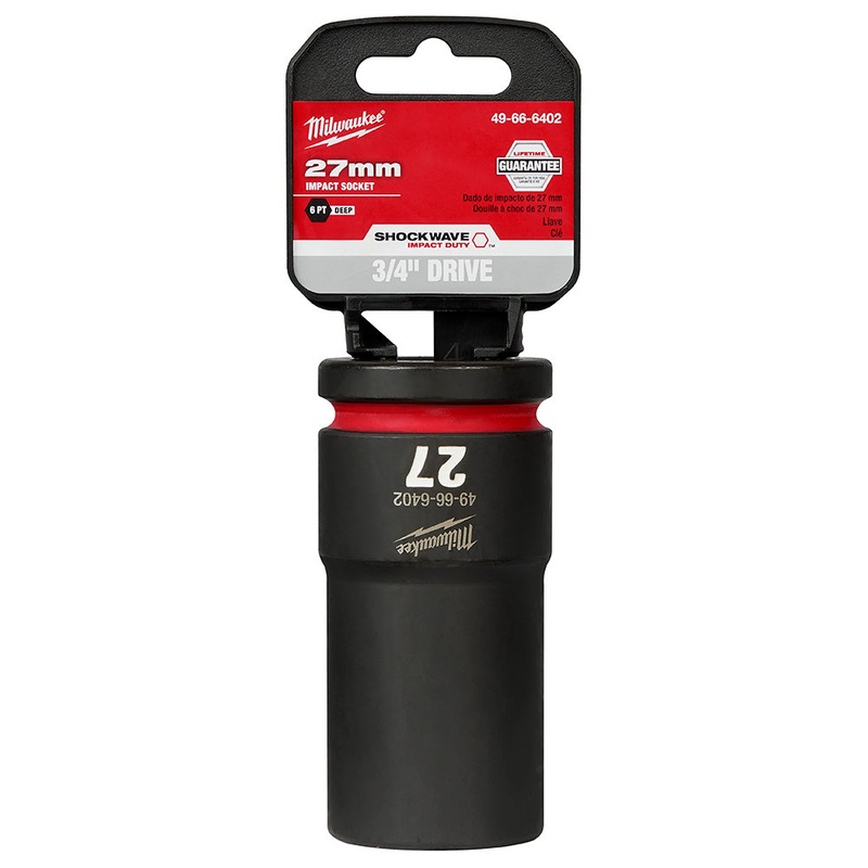 MILWAUKEE SHOCKWAVE Impact Duty 3/4" Drive 27MM Deep 6 Point Socket