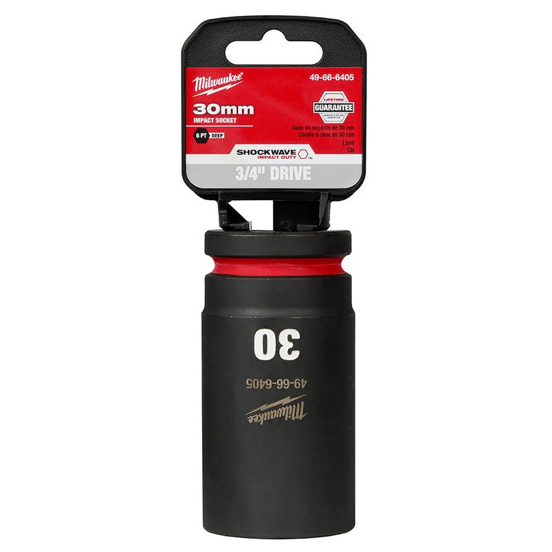 MILWAUKEE SHOCKWAVE Impact Duty 3/4" Drive 30MM Deep 6 Point Socket