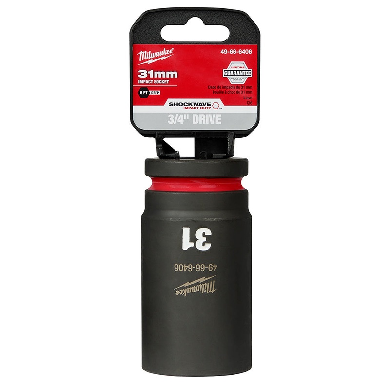 MILWAUKEE SHOCKWAVE Impact Duty 3/4" Drive 31MM Deep 6 Point Socket