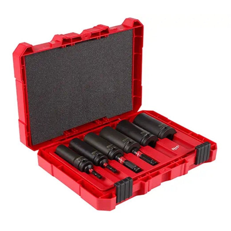 MILWAUKEE 10 PC. SHOCKWAVE Lineman's 2-IN-1 12 Point Socket Set