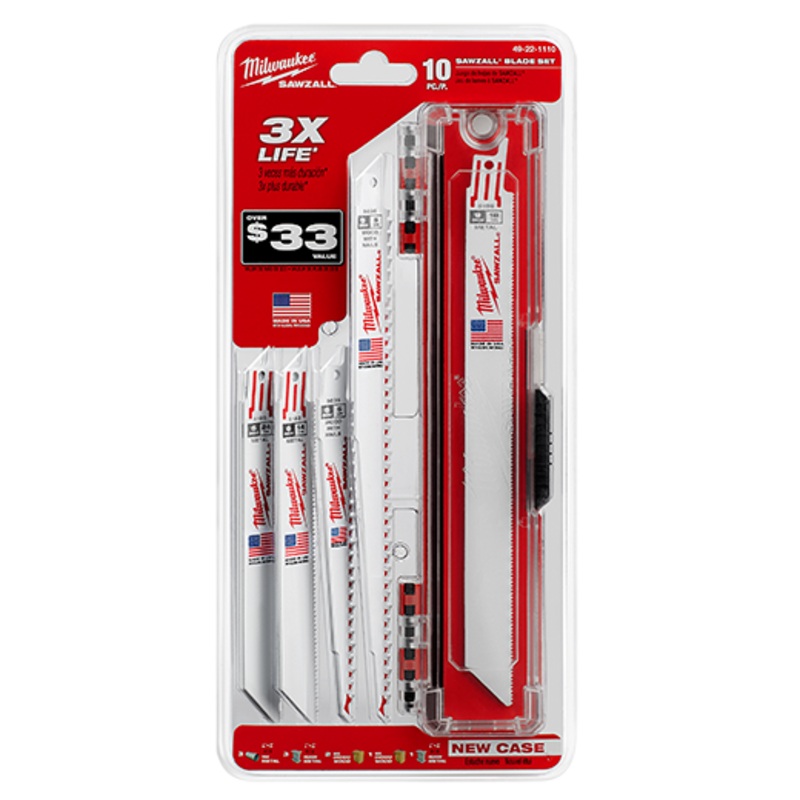 MILWAUKEE SAWZALL Standard Metal and Wood Blade Set (10 PIECE)