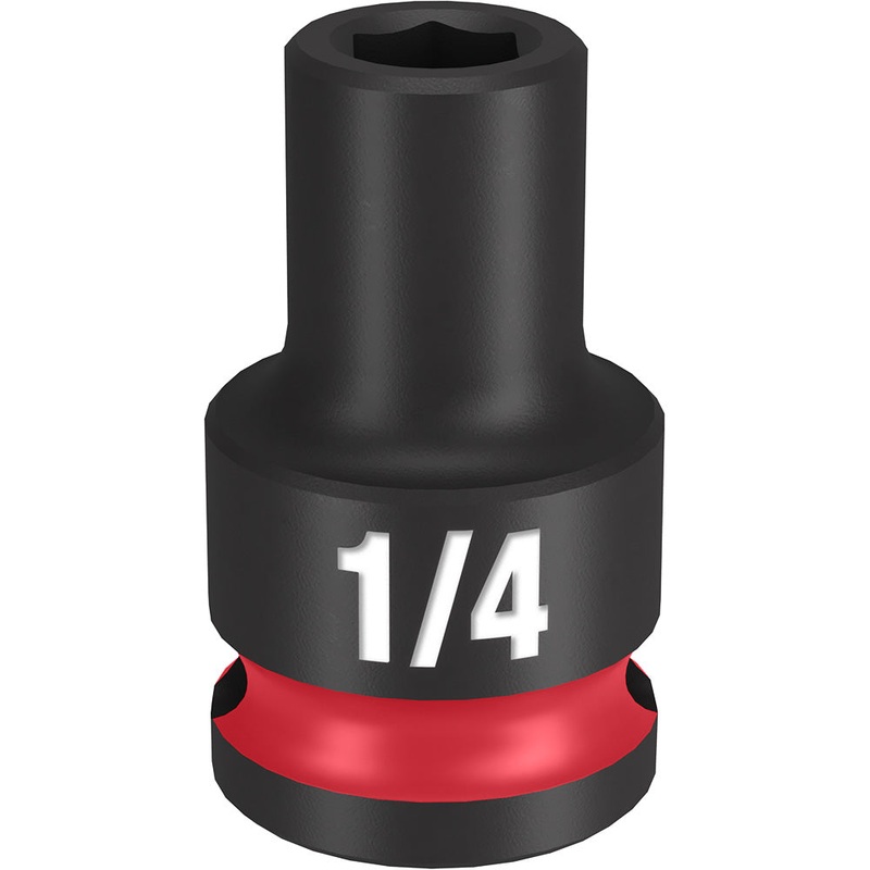MILWAUKEE SHOCKWAVE Impact Duty 3/8" Drive 1/4" Standard 6 Point Socket