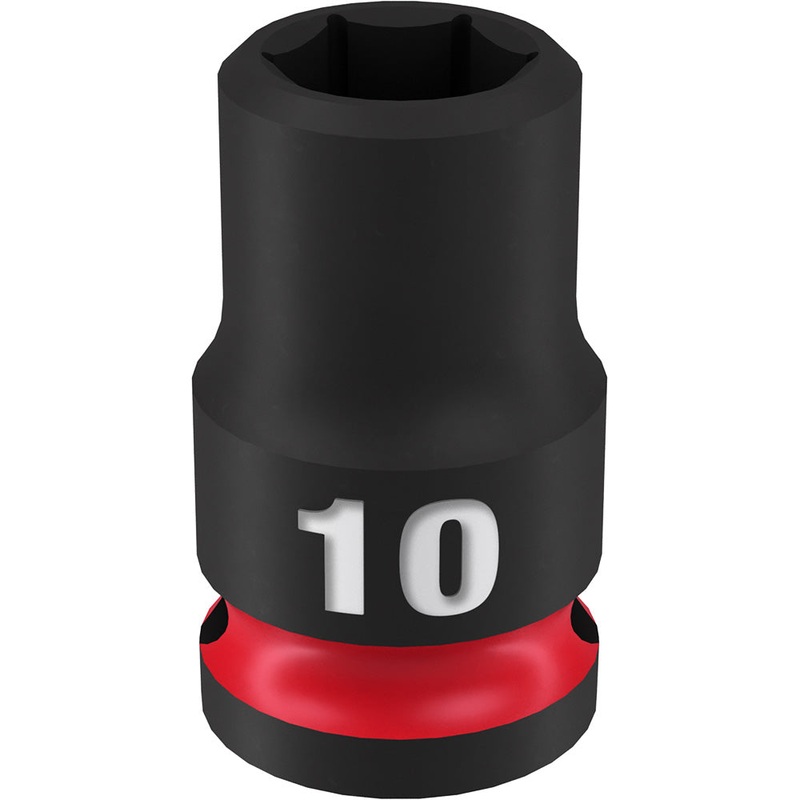 MILWAUKEE SHOCKWAVE Impact Duty 3/8" Drive 10MM Standard 6 Point Socket