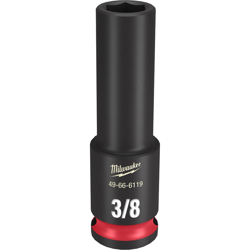 MILWAUKEE SHOCKWAVE Impact Duty 3/8" Drive 3/8" Deep 6 Point Socket