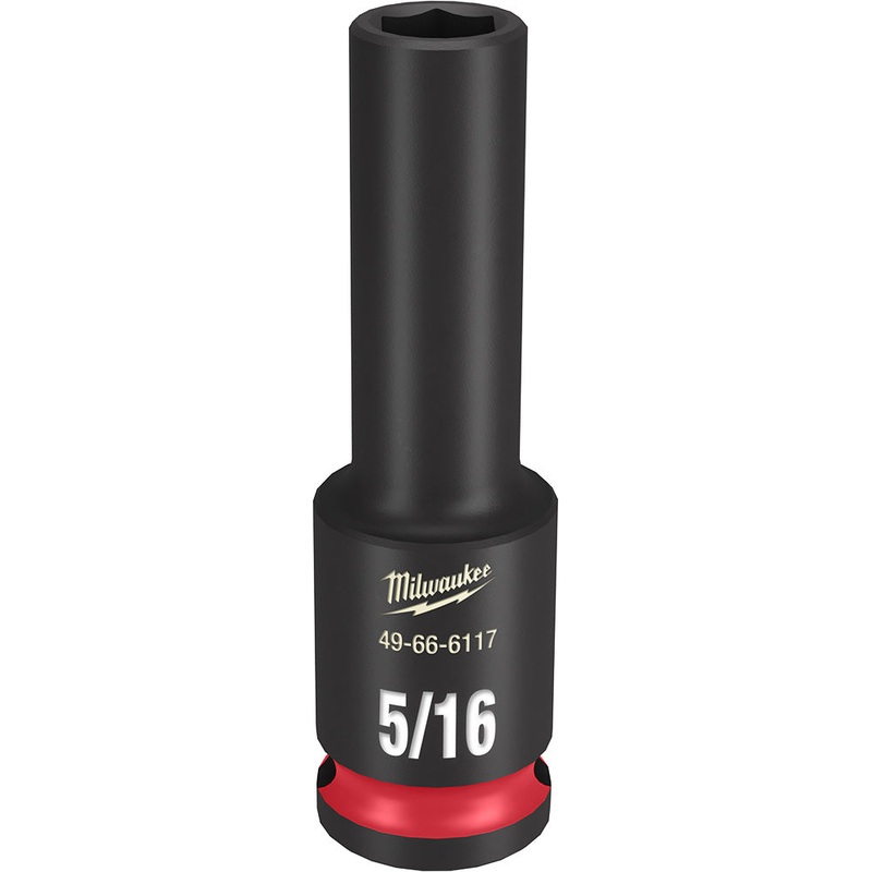 MILWAUKEE SHOCKWAVE Impact Duty 3/8" Drive 5/16" Deep 6 Point Socket