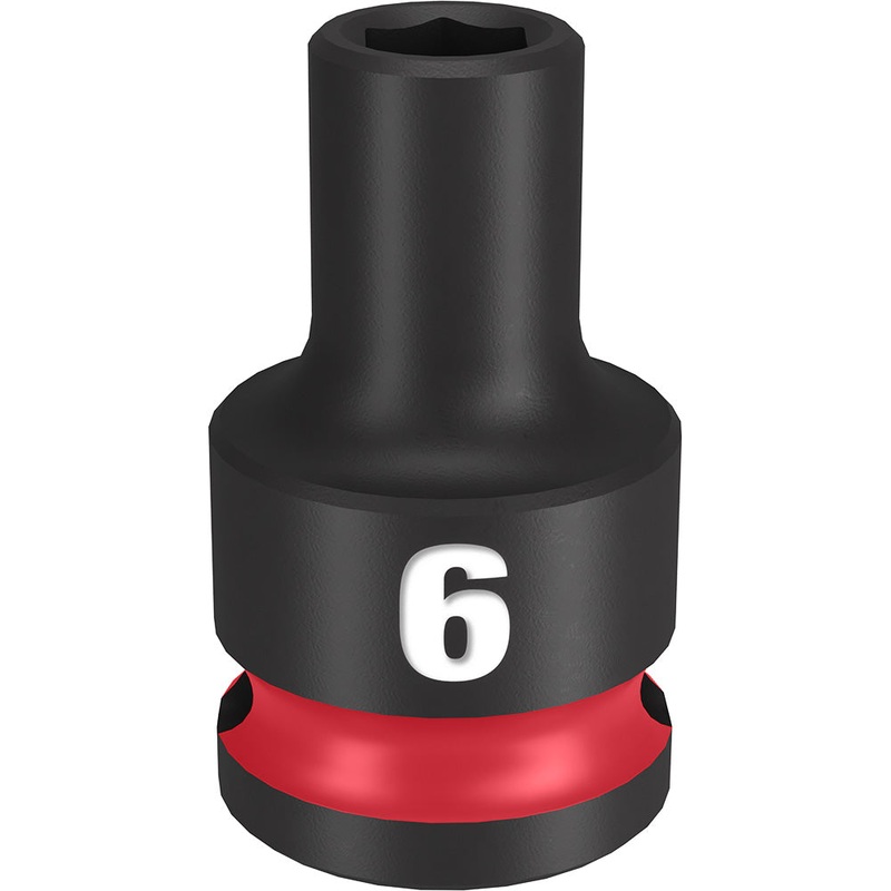 MILWAUKEE SHOCKWAVE Impact Duty 3/8" Drive 6MM Standard 6 Point Socket