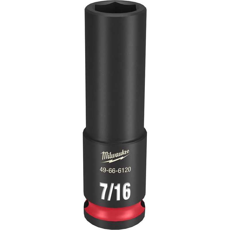 MILWAUKEE SHOCKWAVE Impact Duty 3/8" Drive 7/16" Deep 6 Point Socket