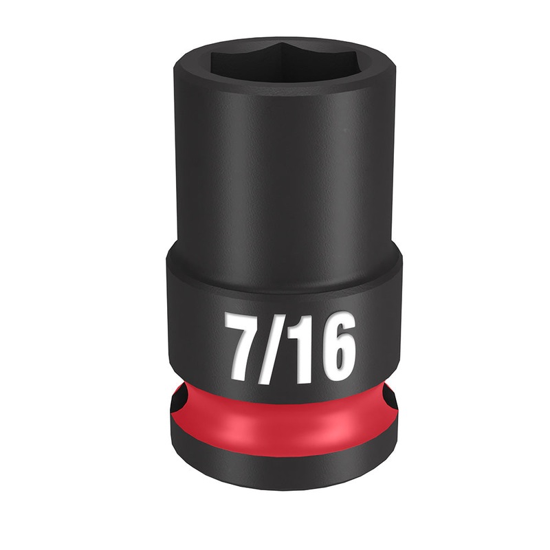 MILWAUKEE SHOCKWAVE Impact Duty 3/8" Drive 7/16" Standard 6 Point Socket