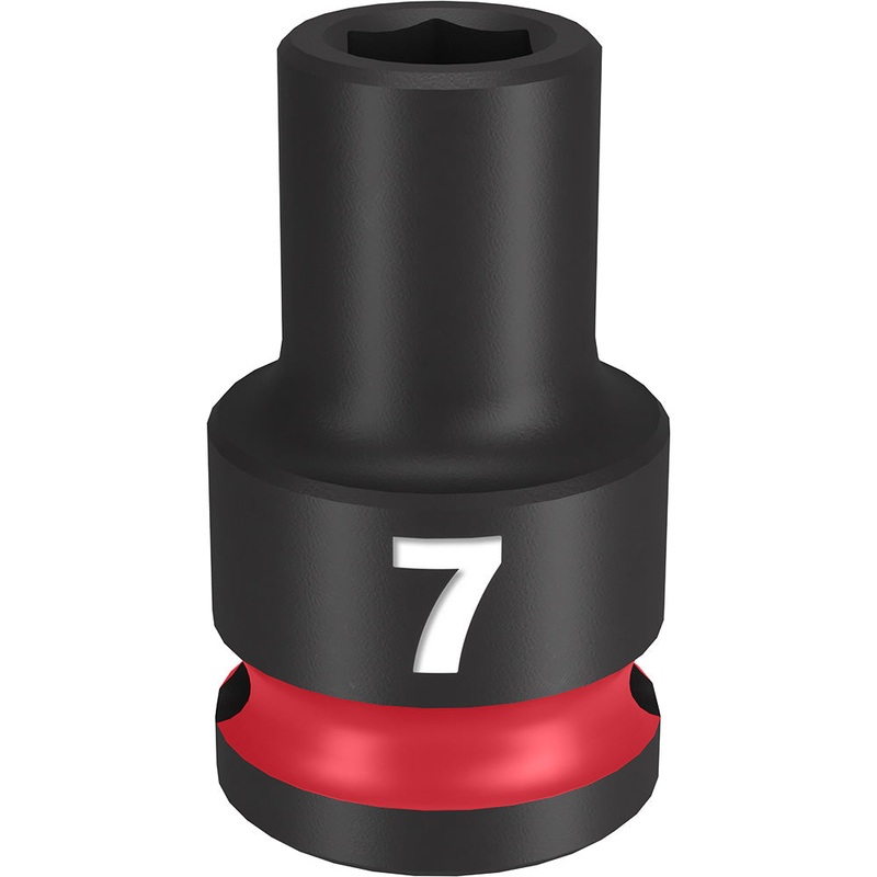 MILWAUKEE SHOCKWAVE Impact Duty 3/8" Drive 7MM Standard 6 Point Socket