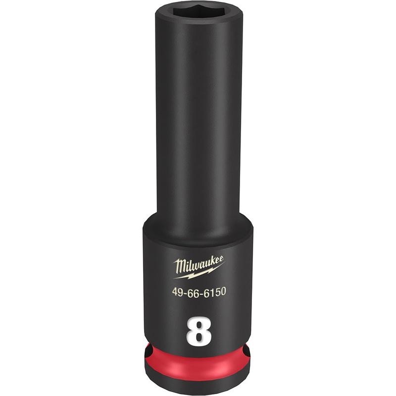 MILWAUKEE SHOCKWAVE Impact Duty 3/8" Drive 8MM Deep 6 Point Socket