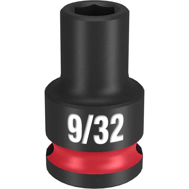 MILWAUKEE SHOCKWAVE Impact Duty 3/8" Drive 9/32" Standard 6 Point Socket