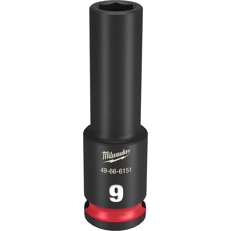 MILWAUKEE SHOCKWAVE Impact Duty 3/8" Drive 9MM Deep 6 Point Socket