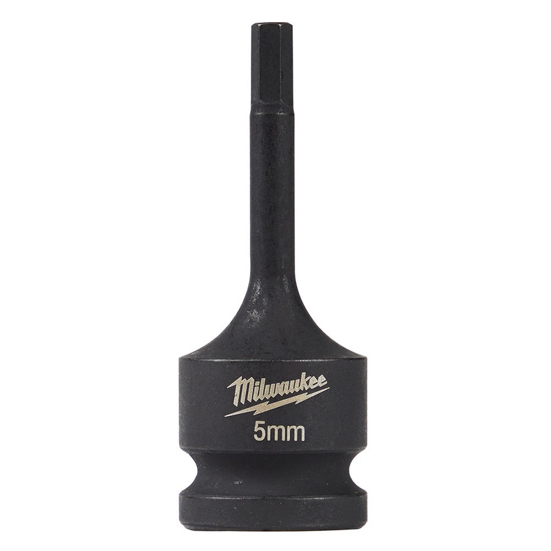 MILWAUKEE Shockwave Lineman's 1/2" Drive - 5mm Hex Bit Socket