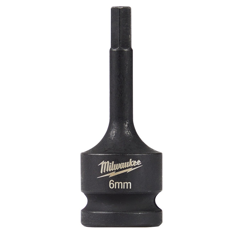 MILWAUKEE Shockwave Lineman's 1/2" Drive - 6mm Hex Bit Socket
