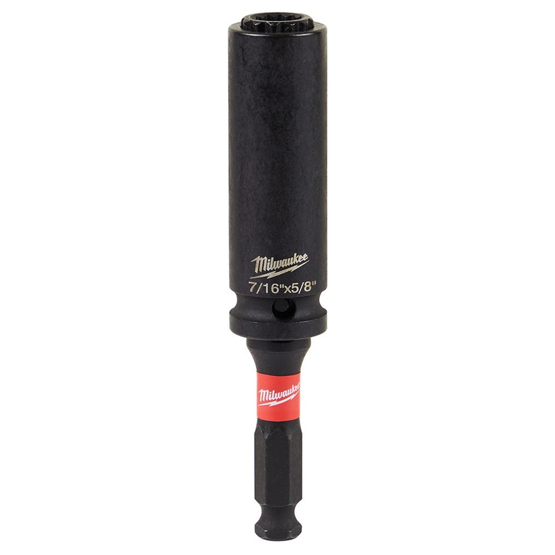 MILWAUKEE Shockwave Lineman's 12PT 7/16" & 5/8" 2-in-1 Socket
