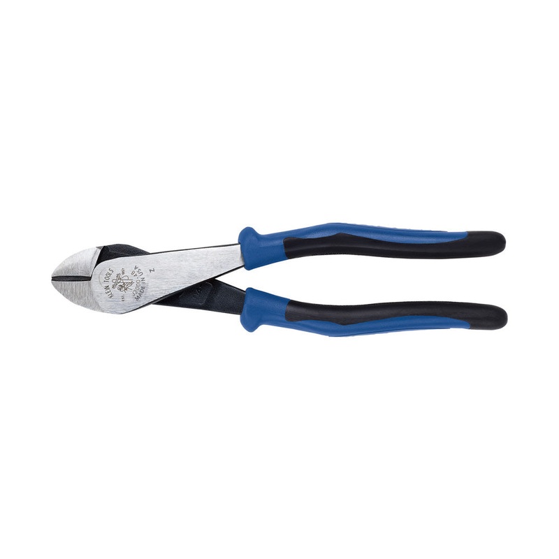 KLEIN TOOLS 8" Angled Head Heavy-Duty Diagonal Cutting Pliers