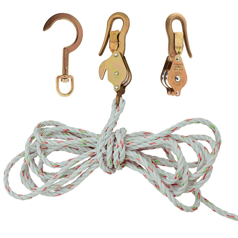 KLEIN TOOLS Block and Tackle, Spliced to Block 268, w/Hook 259