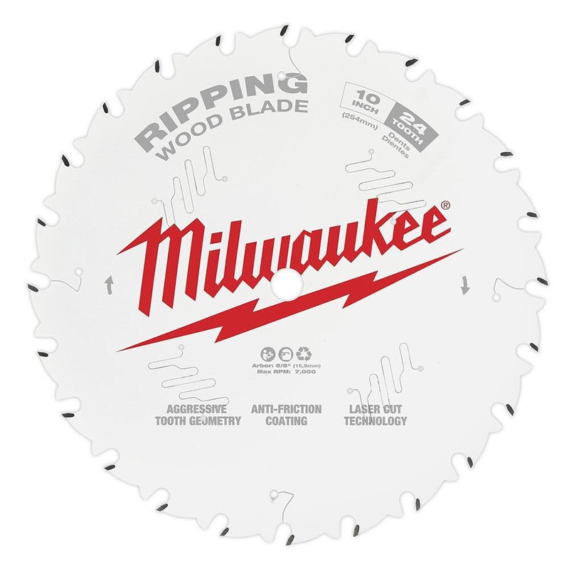 MILWAUKEE 10" 24T Circular Saw Wood Cutting Blade