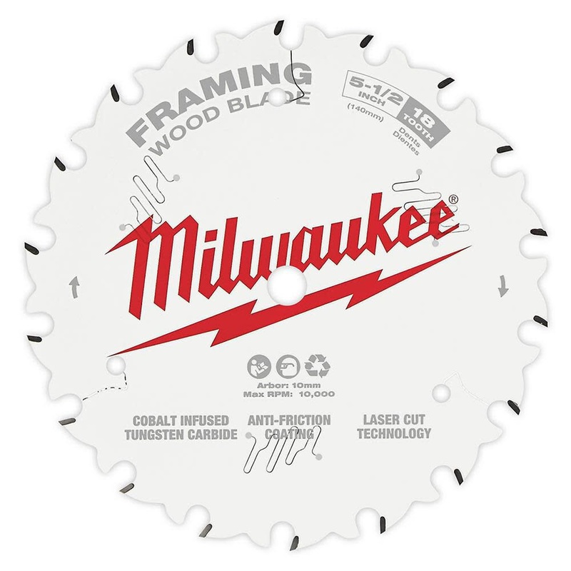MILWAUKEE 5-1/2" 18T Circular Saw Wood Cutting Blade