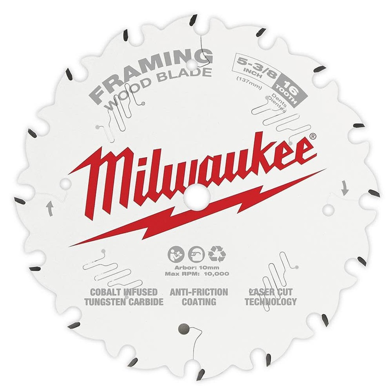 MILWAUKEE 5-3/8" 16T Circular Saw Wood Cutting Blade