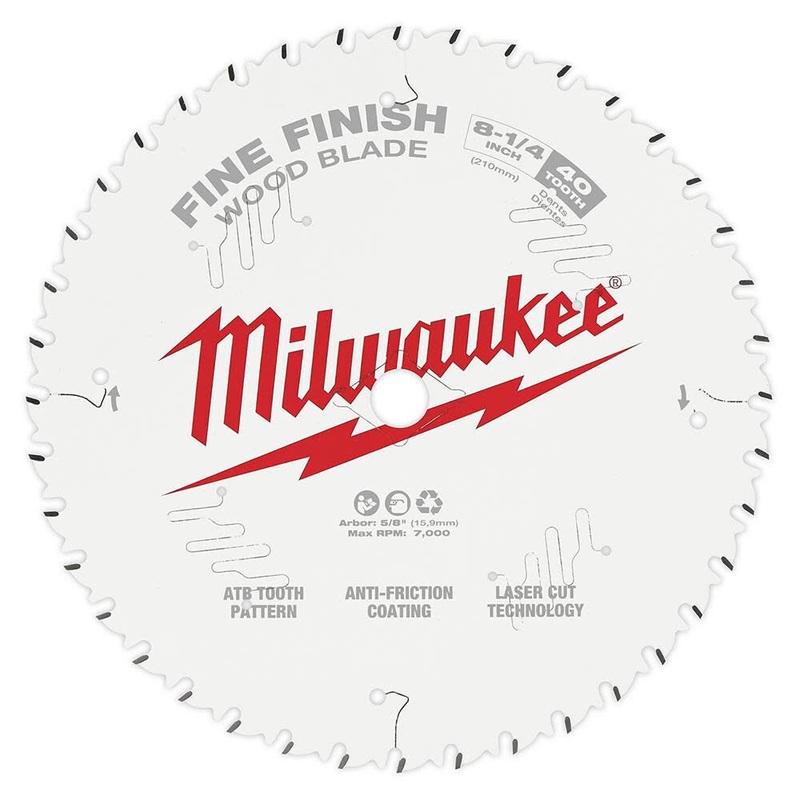 MILWAUKEE 8-1/4" 40T Circular Saw Wood Cutting Blade