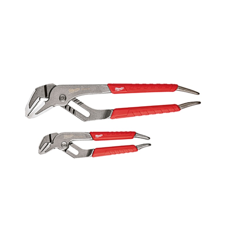 MILWAUKEE 6" & 10" Comfort Grip Straight Jaw Pliers Set