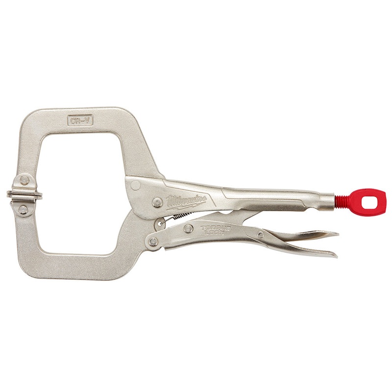 MILWAUKEE 11" TORQUE LOCK Locking C-Clamp w/ Swivel Jaws