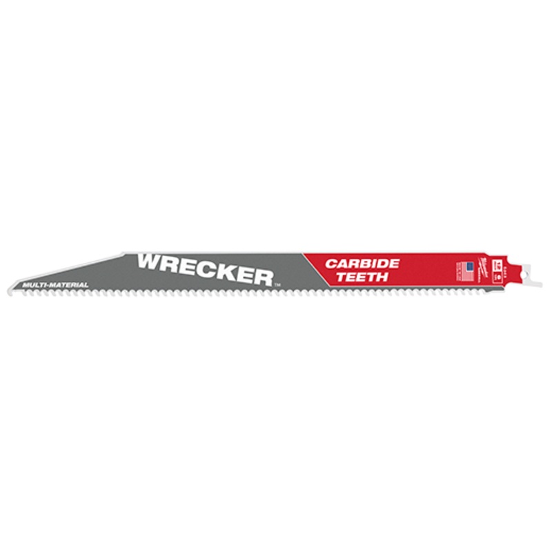 MILWAUKEE 12" 6 TPI WRECKER Multi-Material SAWZALL Blade w/ Carbide Teeth