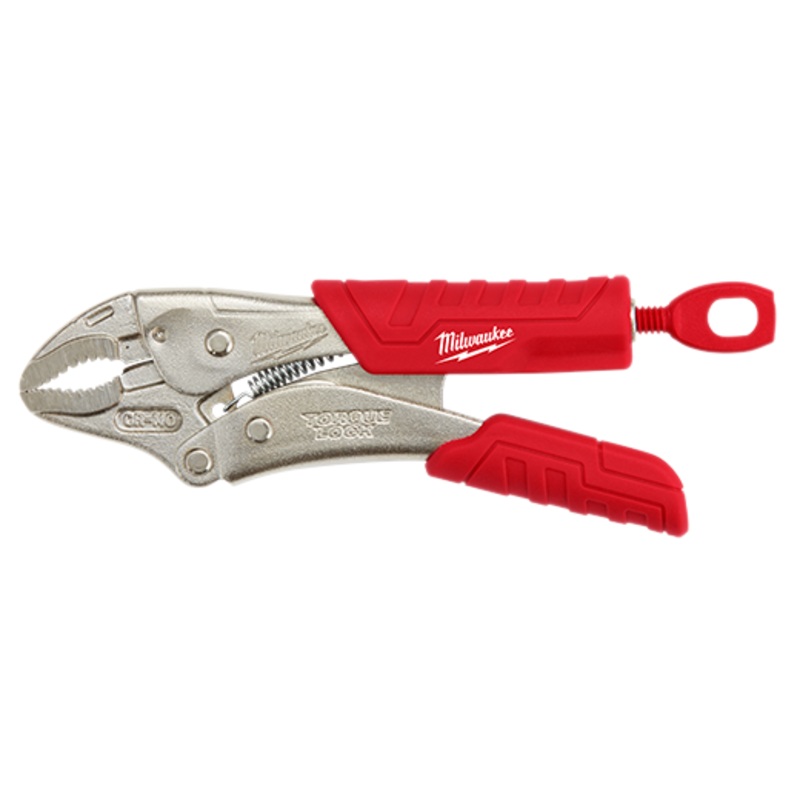 MILWAUKEE 5" TORQUE LOCK Curved Jaw Locking Pliers w/ Grip