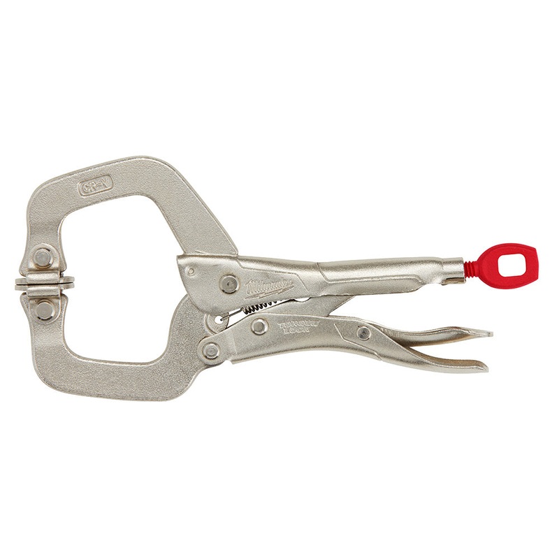 MILWAUKEE 6" TORQUE LOCK Locking C-Clamp w/ Swivel Jaws
